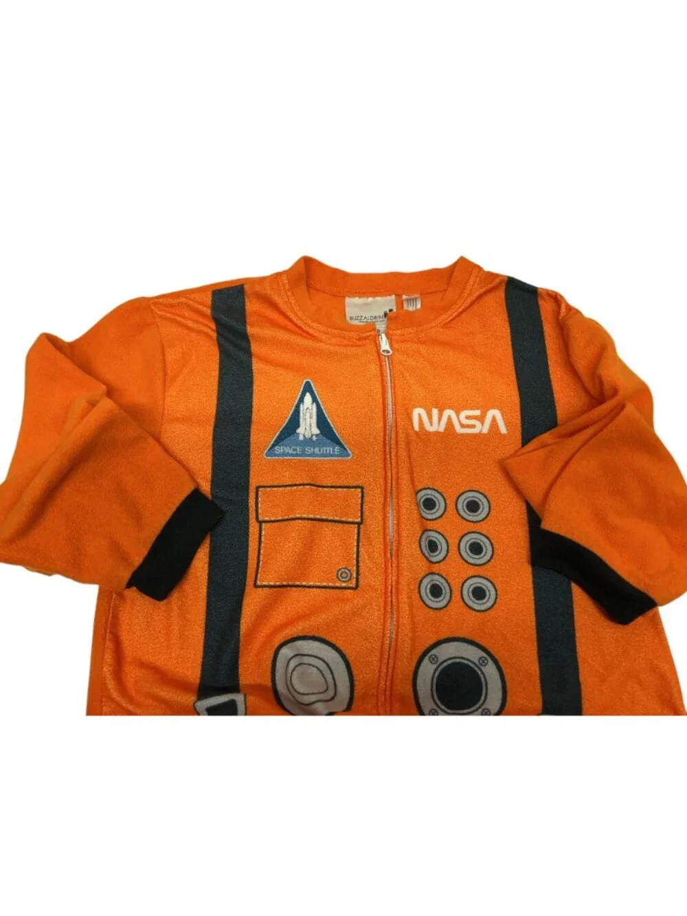 Buzz Aldrin Official NASA Orange Astronaut Pajama Costume Child Size 14/16